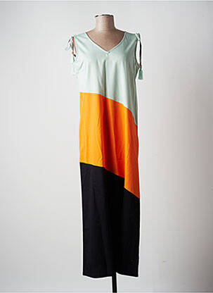 Rochie lungă verde SENORETTA femeie