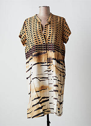 Rochie midi maro ICONIQUE femeie