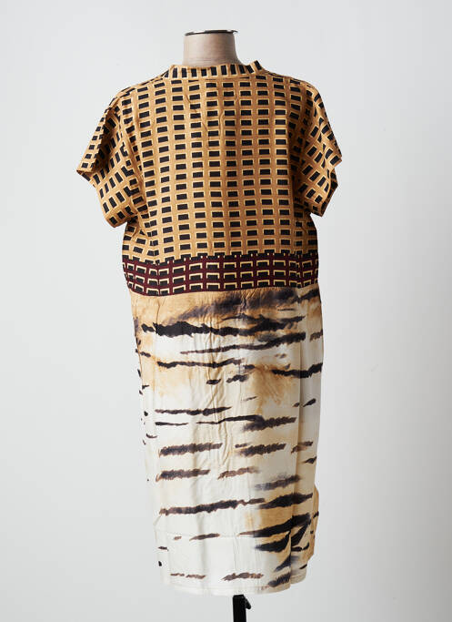 Rochie midi maro ICONIQUE femeie