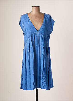 Rochie scurtă mâneci scurte mâneci scurte albastru LOSAN femeie