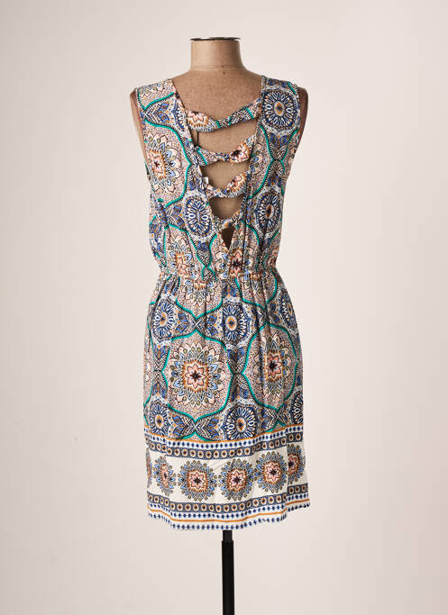 Rochie midi imprimeu fantezie fără mâneci albastru MOLLY BRACKEN femme