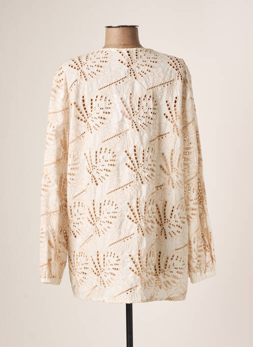 Tunică mâneci lungi bej LA FABBRICA DEL LINO femeie