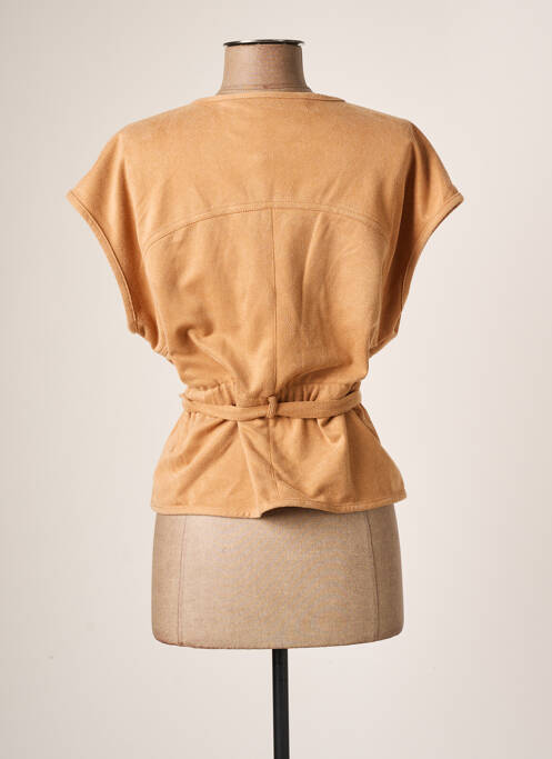 Vestă cu mâneci scurte bej MOLLY BRACKEN femeie