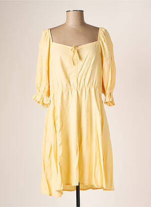 Rochie midi mâneci 3/4 mâneci 3/4 portocaliu B.YOUNG femeie
