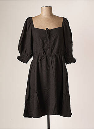 Rochie midi mâneci 3/4 mâneci 3/4 negru B.YOUNG femeie