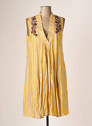 Rochie midi bej DAVID femeie