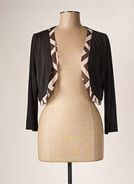 Bolero efect material satinat negru EROKE femeie