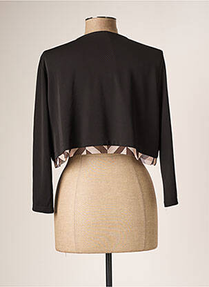Bolero efect material satinat negru EROKE femeie
