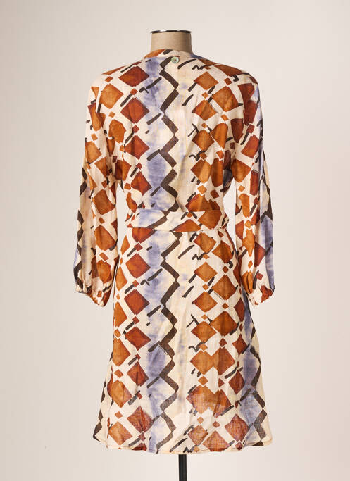 Rochie scurtă maro LA FABRICA DEL LINO femeie