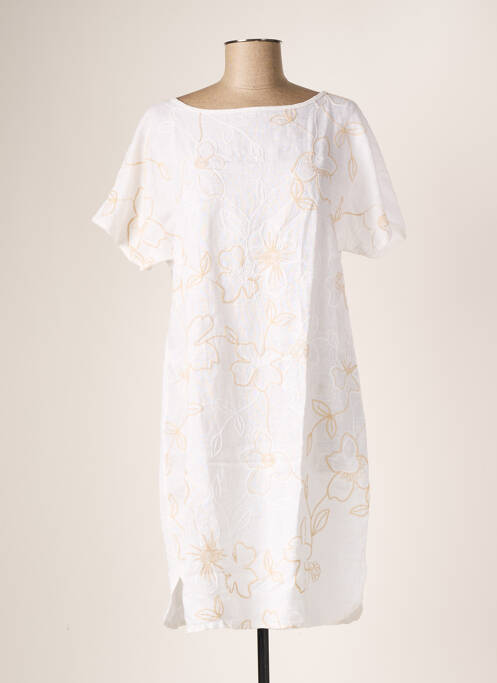 Rochie de maternitate alb LA FABBRICA DEL LINO femeie