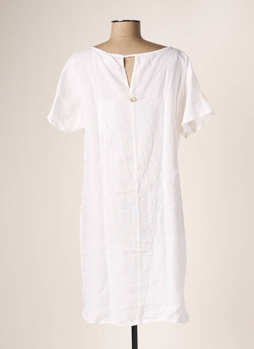 Rochie de maternitate alb LA FABBRICA DEL LINO femeie