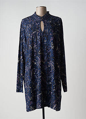 Rochie scurtă mâneci lungi mâneci lungi albastru YESTA femeie