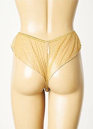 Tanga broderie galben LOUISE MISHA femeie