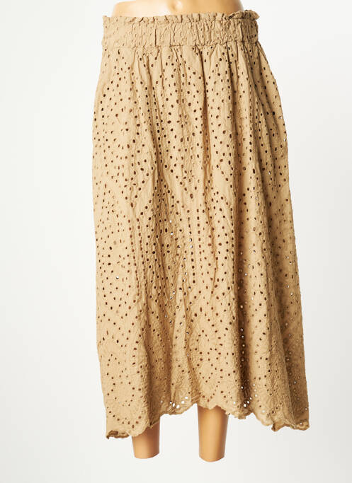 Fustă lungă bej ANNA LYON femeie