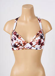 Sutien de costum de baie elasticitate top sutien modelat maro LIDEA femme