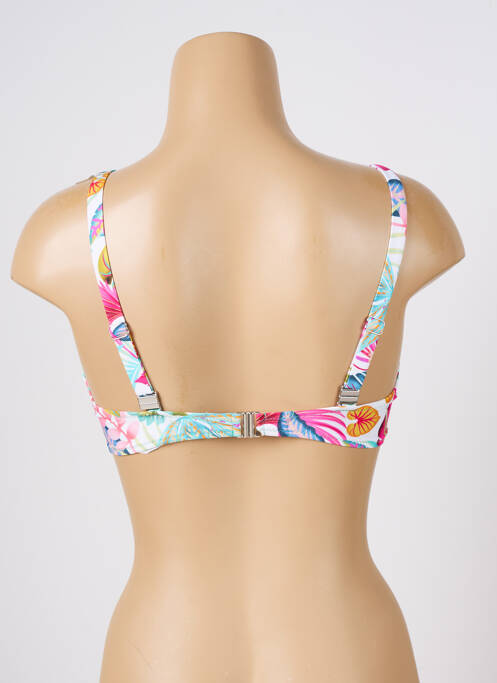 Sutien de costum de baie elasticitate sutien balconet cu decolteu înalt albastru ANTIGEL femme