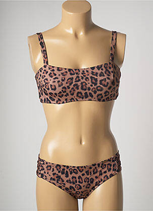 Costum de baie din două piese maro LIVIA femeie