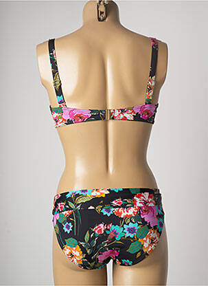Costum de baie din două piese elasticitate sutien cupe întregi cu decolteu înalt negru LOLITA ANGELS femeie