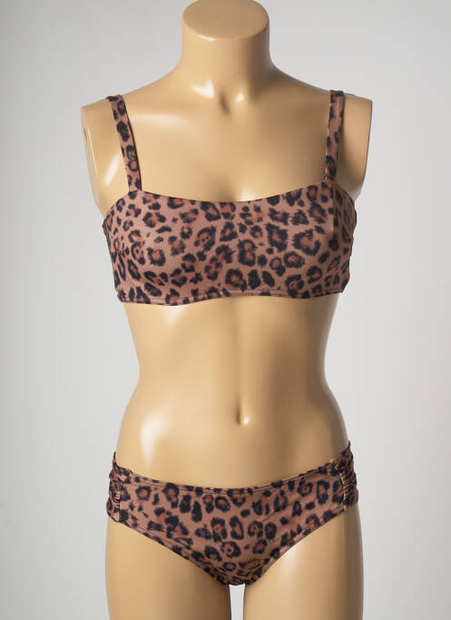 Costum de baie din două piese maro LIVIA femeie