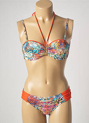 Costum de baie din două piese portocaliu MISS CARAÏBES femeie