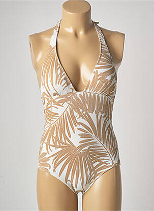 Costum de baie dintr-o singură piesă bej KIWI femeie