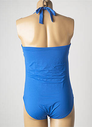 Costum de baie dintr-o singură piesă bretele elastice detașabile top sutien modelat albastru KIWI femeie