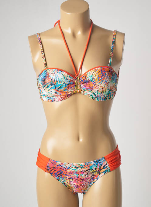 Costum de baie din două piese portocaliu MISS CARAÏBES femeie