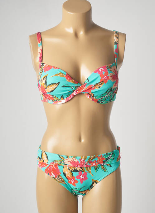 Costum de baie din două piese elasticitate top sutien modelat albastru LOLITA ANGELS femme