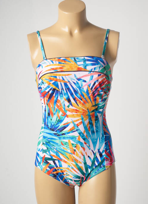 Costum de baie dintr-o singură piesă albastru MISS CARAÏBES femeie