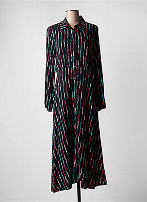 Rochie midi mâneci lungi mâneci lungi negru COMPAÑIA FANTASTICA femeie
