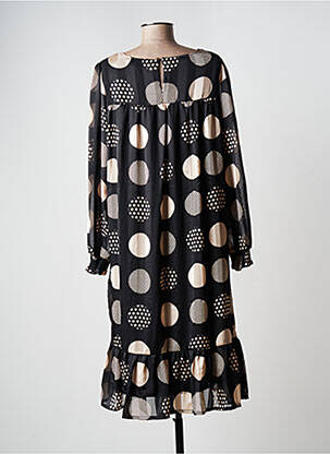 Rochie midi mâneci lungi mâneci lungi negru SIGNATURE femeie