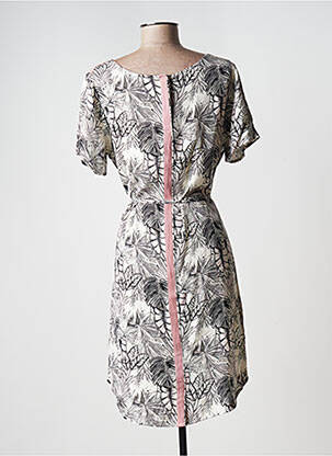 Rochie midi mâneci scurte mâneci scurte gri ANNA SCOTT femeie