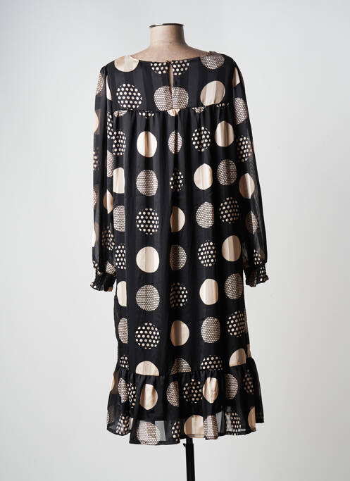 Rochie midi mâneci lungi mâneci lungi negru SIGNATURE femme