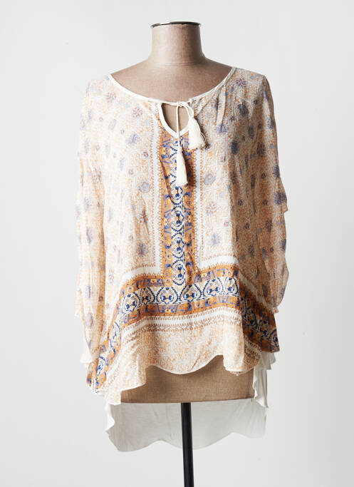 Tunică mâneci lungi imprimeu fantezie bej BETTY & CO femme