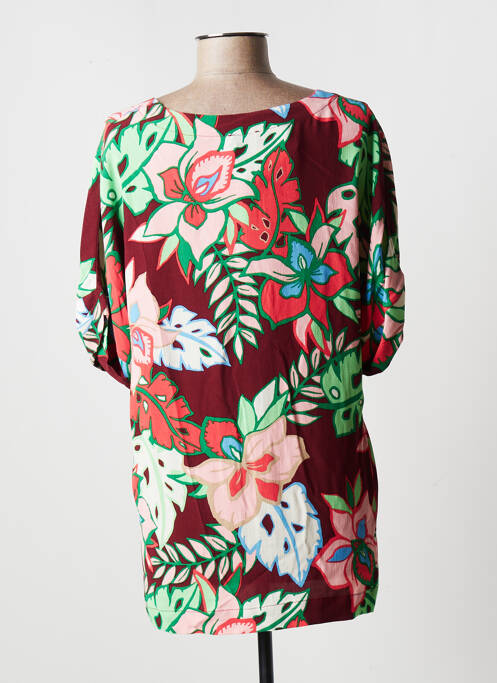 Tunică mâneci scurte roșu KYRA femeie