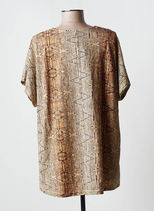 Tunică mâneci scurte maro CISO femeie