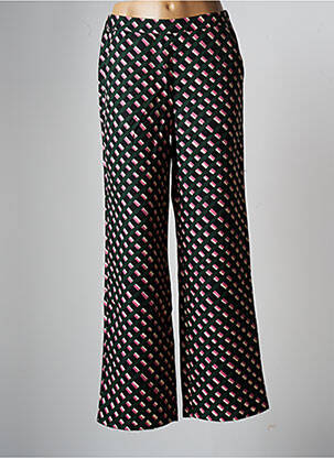 Pantalon larg țesătură crep verde COMPAÑIA FANTASTICA femeie