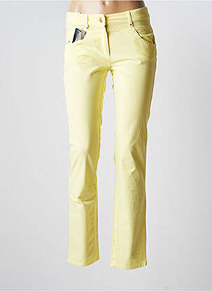 Pantalon slim galben ZERRES femeie
