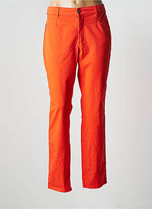 Pantalon slim portocaliu ONE STEP femeie