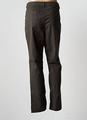 Pantalon slim țesătură poplin mărime normală verde ONE STEP femeie