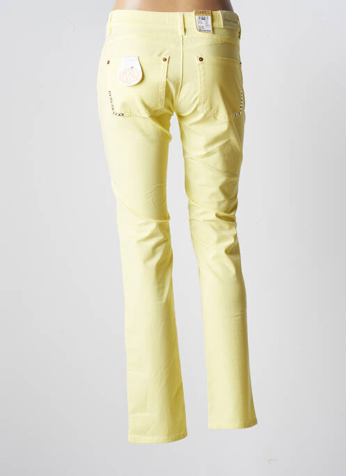 Pantalon slim galben ZERRES femeie