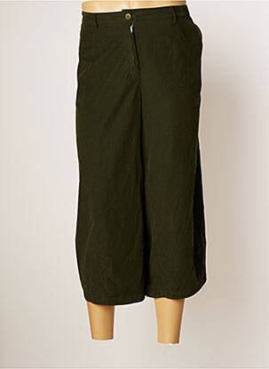 Pantalon trei sferturi elasticitate mărime normală verde MES SOEURS ET MOI femeie