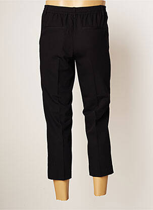 Pantalon trei sferturi talie elastică talie înaltă negru KAFFE femeie
