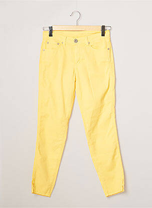 Pantalon 7/8 elasticitate mărime normală galben DENIM STUDIO femeie