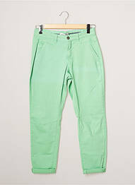 Pantalon 7/8 țesătură poplin mărime normală verde SUMMUM femeie
