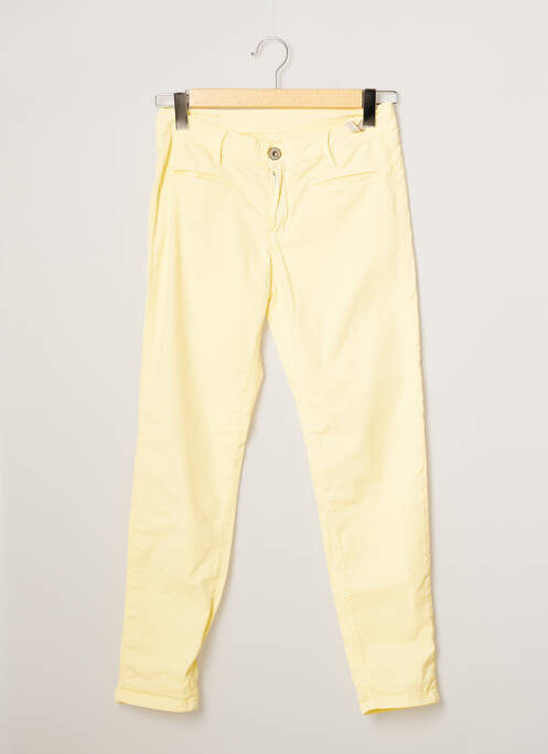 Pantalon slim galben DENIM STUDIO femeie