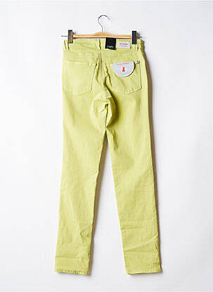 Pantalon slim țesătură poplin mărime normală verde STARK femeie