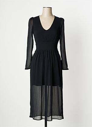 Rochie lungă mâneci lungi mâneci lungi negru LAAGAM femeie