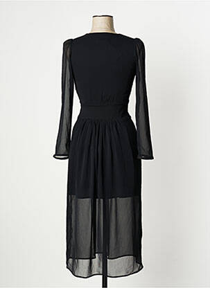 Rochie lungă mâneci lungi mâneci lungi negru LAAGAM femeie