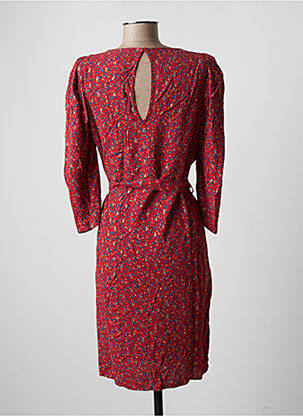 Rochie midi mâneci 3/4 mâneci 3/4 roșu BONOBO femeie